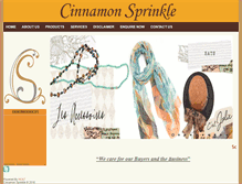 Tablet Screenshot of cinnamonsprinkle.net